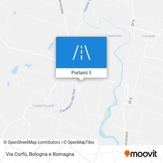 Mappa Via Corfù