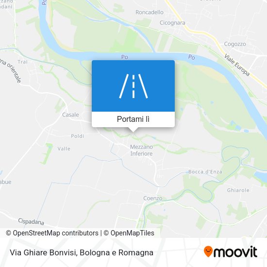 Mappa Via Ghiare Bonvisi