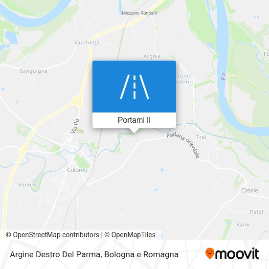 Mappa Argine Destro Del Parma