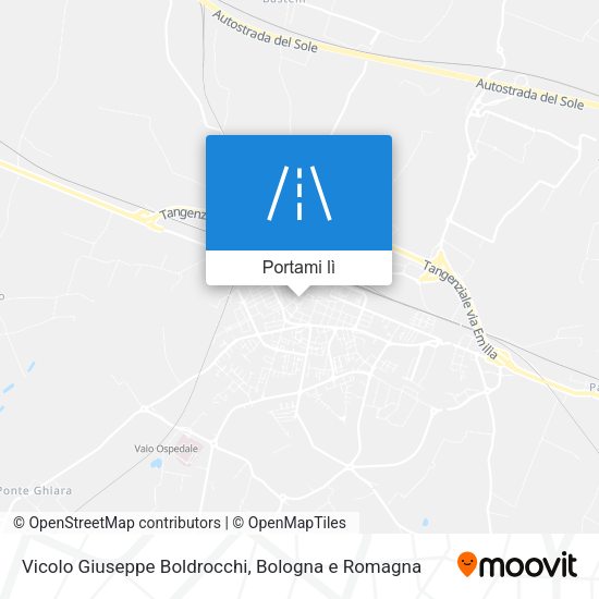 Mappa Vicolo Giuseppe Boldrocchi