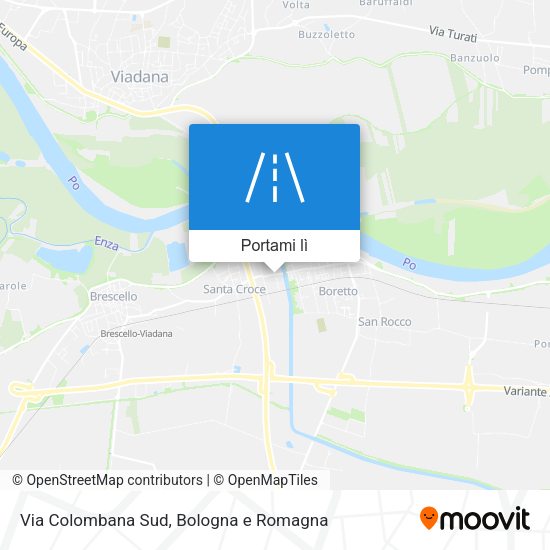 Mappa Via Colombana Sud
