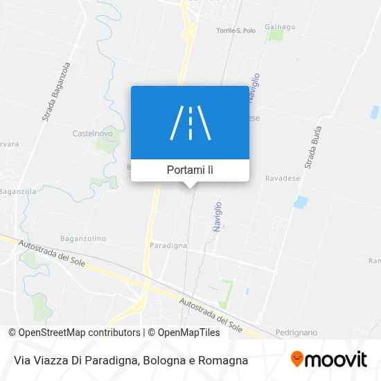 Mappa Via Viazza Di Paradigna