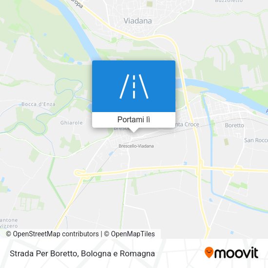 Mappa Strada Per Boretto
