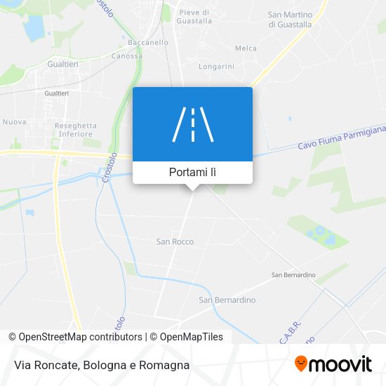 Mappa Via Roncate