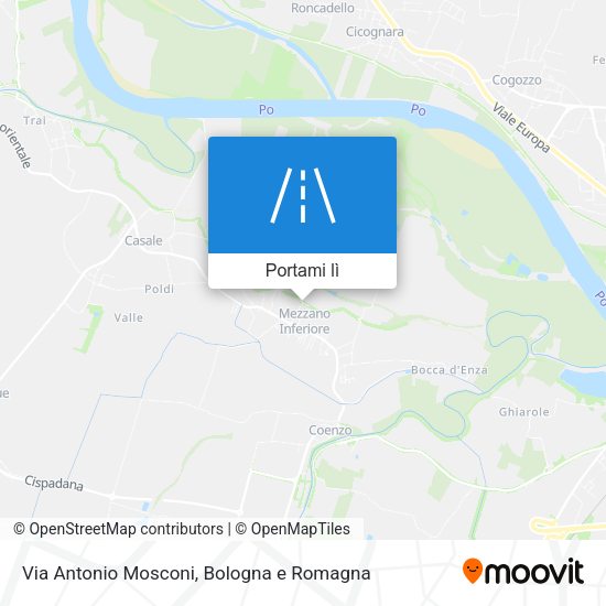 Mappa Via Antonio Mosconi