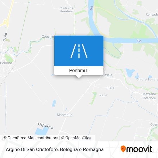Mappa Argine Di San Cristoforo
