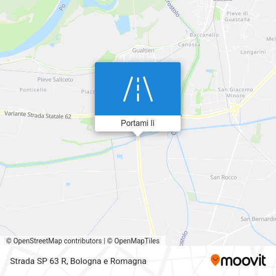 Mappa Strada SP 63 R