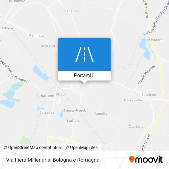 Mappa Via Fiera Millenaria