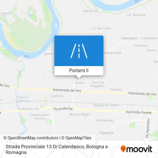 Mappa Strada Provinciale 13 Di Calendasco