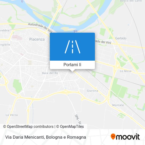Mappa Via Daria Menicanti