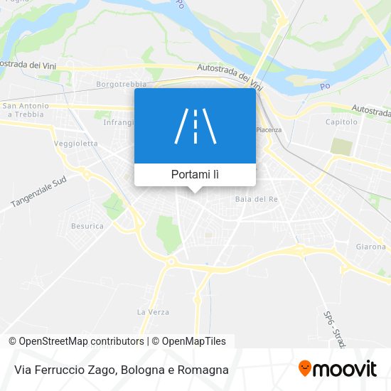 Mappa Via Ferruccio Zago