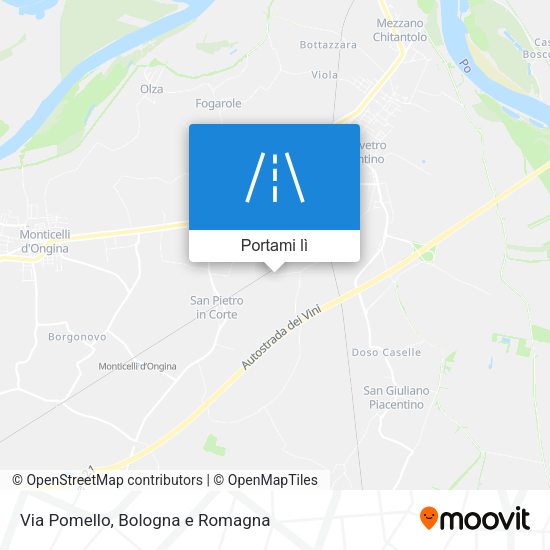 Mappa Via Pomello