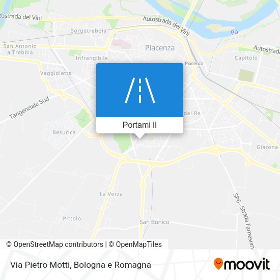 Mappa Via Pietro Motti