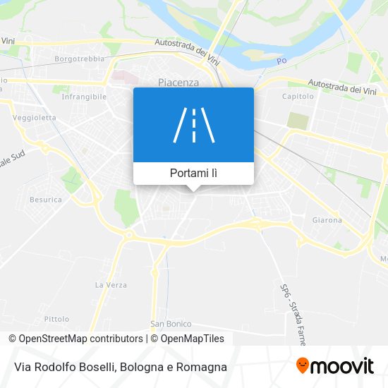 Mappa Via Rodolfo Boselli