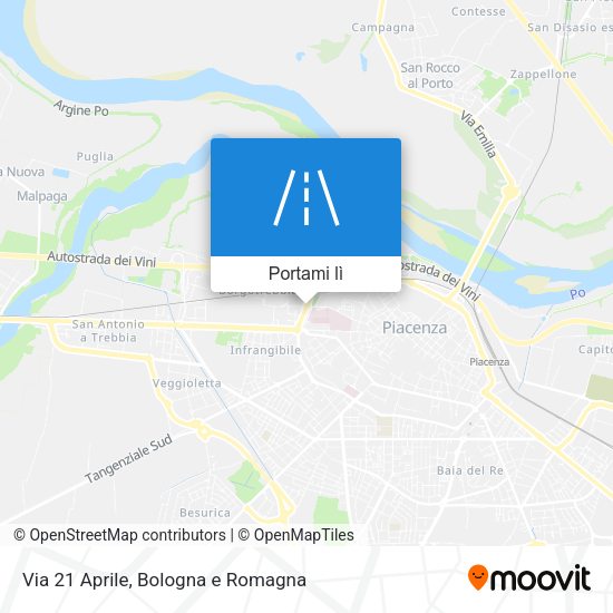 Mappa Via 21 Aprile