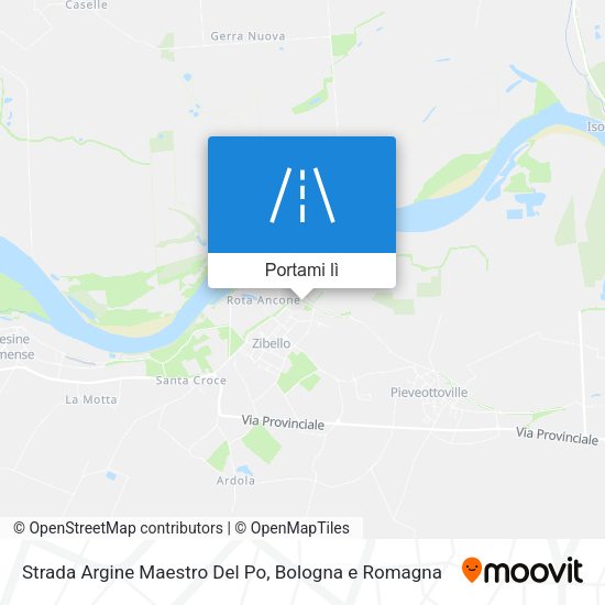 Mappa Strada Argine Maestro Del Po