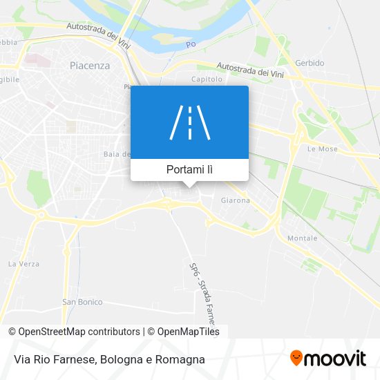 Mappa Via Rio Farnese