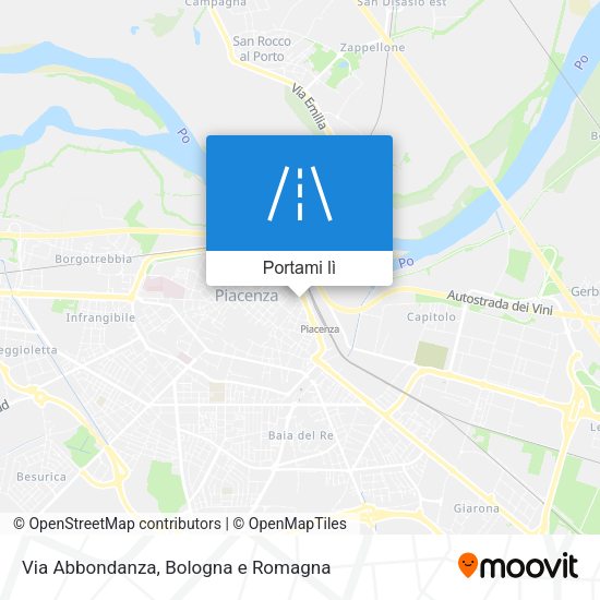 Mappa Via Abbondanza