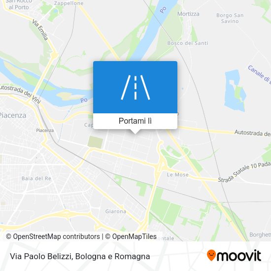Mappa Via Paolo Belizzi