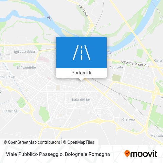 Mappa Viale Pubblico Passeggio