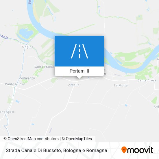 Mappa Strada Canale Di Busseto