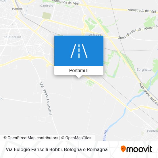 Mappa Via Eulogio Fariselli Bobbi