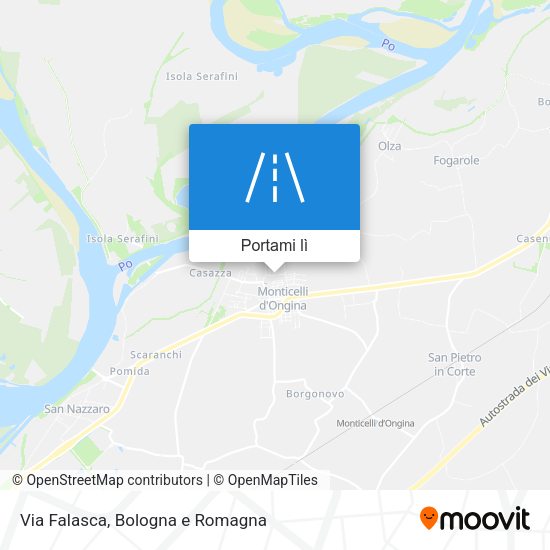 Mappa Via Falasca