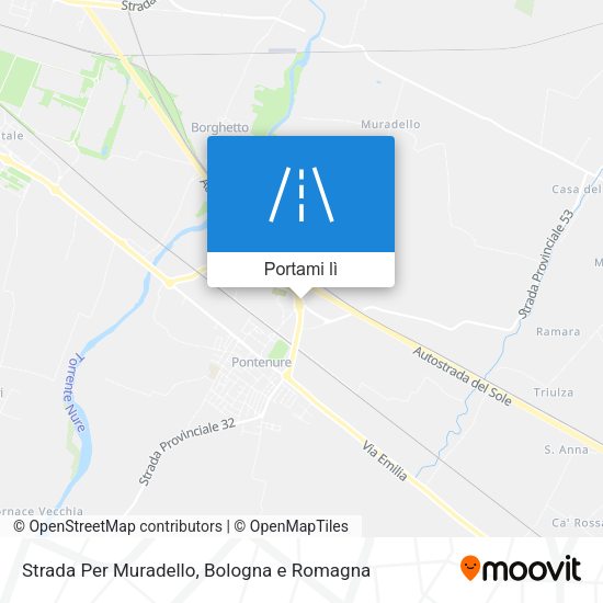Mappa Strada Per Muradello