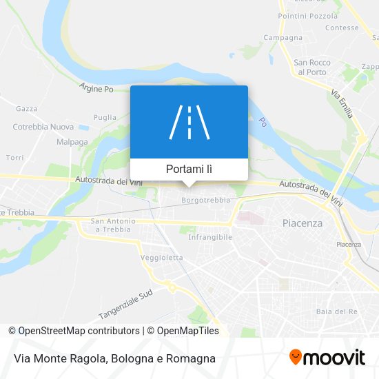 Mappa Via Monte Ragola