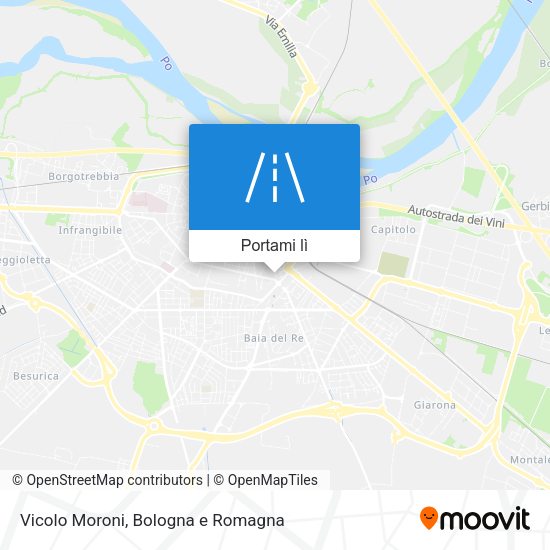 Mappa Vicolo Moroni
