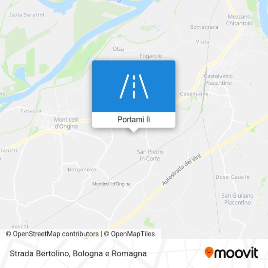 Mappa Strada Bertolino