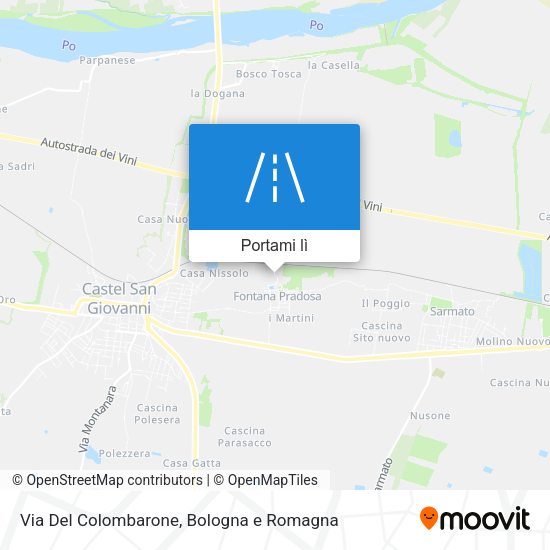Mappa Via Del Colombarone