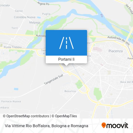Mappa Via Vittime Rio Boffalora