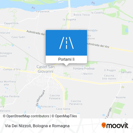Mappa Via Dei Nizzoli