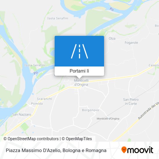 Mappa Piazza Massimo D'Azelio