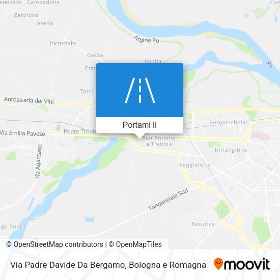 Mappa Via Padre Davide Da Bergamo