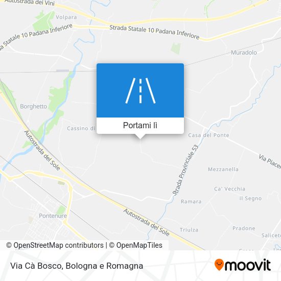 Mappa Via Cà Bosco