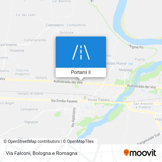 Mappa Via Falconi