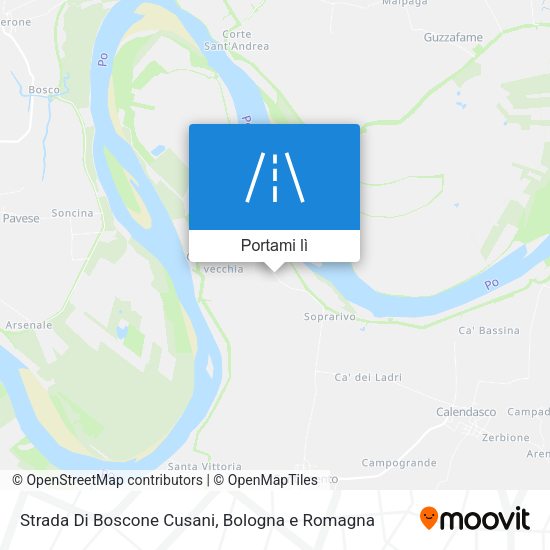 Mappa Strada Di Boscone Cusani