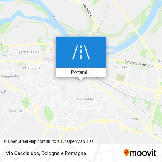 Mappa Via Caccialupo