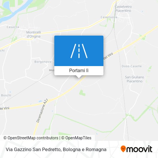 Mappa Via Gazzino San Pedretto
