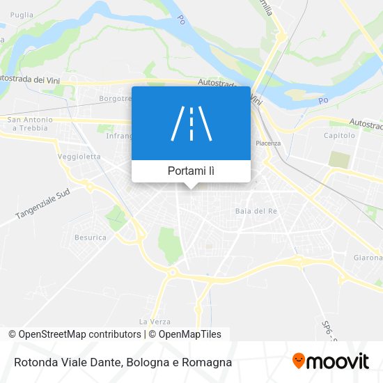 Mappa Rotonda Viale Dante