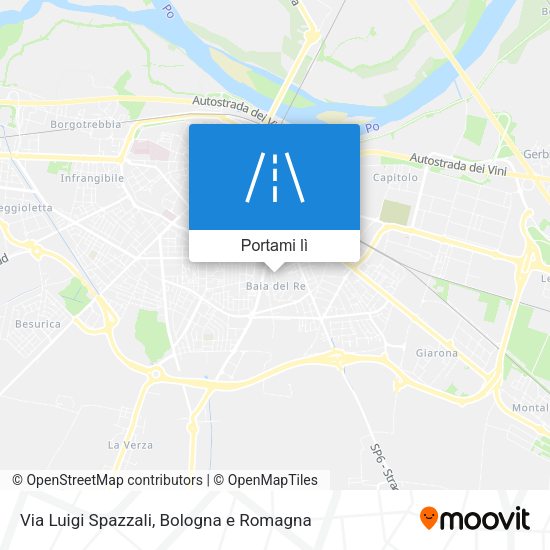 Mappa Via Luigi Spazzali