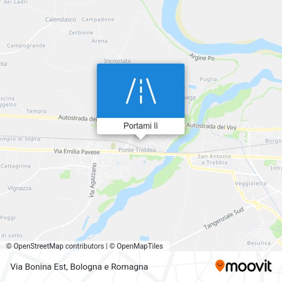Mappa Via Bonina Est