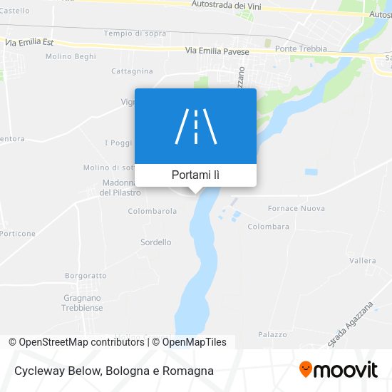 Mappa Cycleway Below