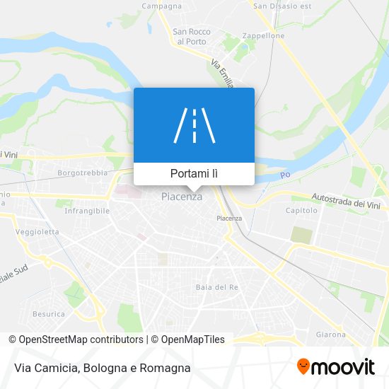 Mappa Via Camicia
