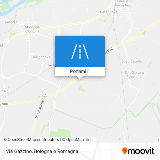 Mappa Via Gazzino