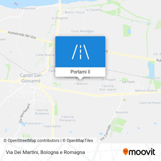 Mappa Via Dei Martini