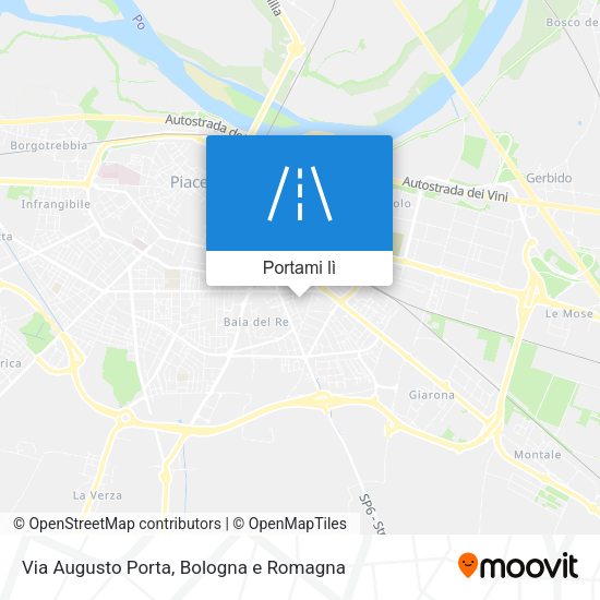 Mappa Via Augusto Porta
