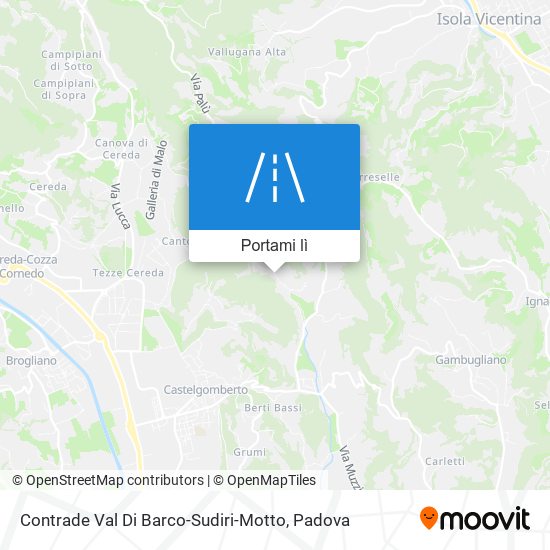 Mappa Contrade Val Di Barco-Sudiri-Motto